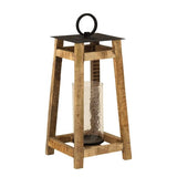 Ridgetop Wood and Metal Decorative Candle Lantern