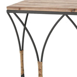 Faire-Elk Home Set of 2 Fisher Island Wood & Metal Console Tables