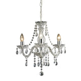 Theatre 3-Lght Chandelier Clear