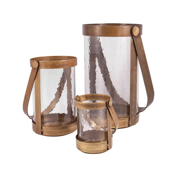 Faire-Elk Home Tonal Set of 3 Pillar Candle Holders