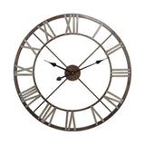 Open Centre Iron Roman Numeral Wall Clock