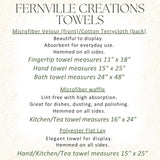 Faire-Fernville Creations Dish towels Highland Cow Holiday Waffle Knit Ranch Farmhouse Kitchen Towel