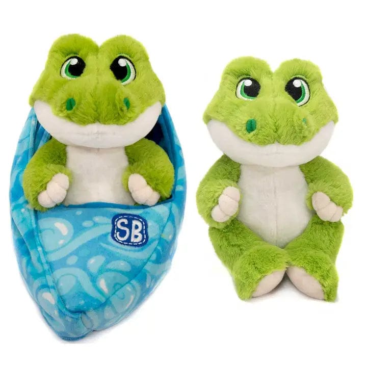 FAIRE: Fiesta Toys Stuffed Animals Alligator SWADDLE BABIES - WILD BABIES COLLECTION Bears, Koala & MORE!