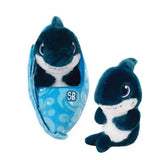 FAIRE: Fiesta Toys Stuffed Animals Orca SWADDLE BABIES - WILD BABIES COLLECTION Bears, Koala & MORE!