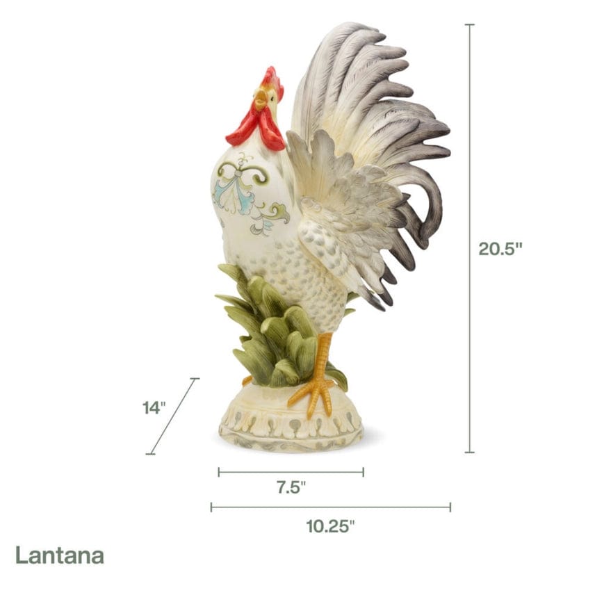 faire-fitz & floyd ceramic rooster decor Fitz & Floyd Beautiful Fine Ceramic Rooster Collection