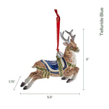 faire-fitz & floyd ornament Blue or Red Telluride Collectible Deer Ornaments 2024 by Fitz & Floyd