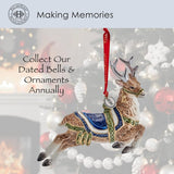 faire-fitz & floyd ornament Blue or Red Telluride Collectible Deer Ornaments 2024 by Fitz & Floyd