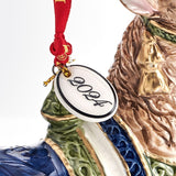 faire-fitz & floyd ornament Blue or Red Telluride Collectible Deer Ornaments 2024 by Fitz & Floyd