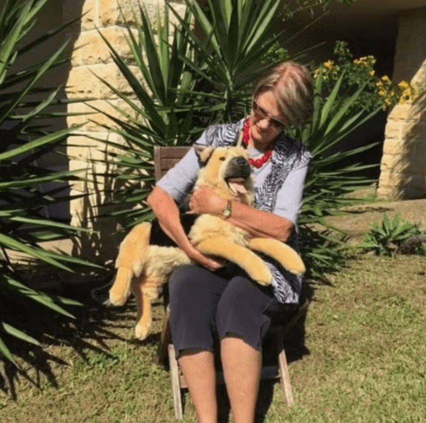 FAIRE: FurTastic Friends by Bocchetta Plush Toys Stuffed Animals Light Face Plush Large Size Light Face German Shepherd Lifelike Eco-friendly Lying Down