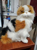 FAIRE: FurTastic Friends by Bocchetta Plush Toys Stuffed Animals Plush Calico Persian Cat - 38cm Lying or Sitting