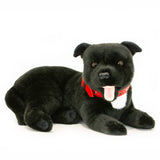 Black Staffordshire Bull Terrier Eco Friendly Size 35cm/13.75