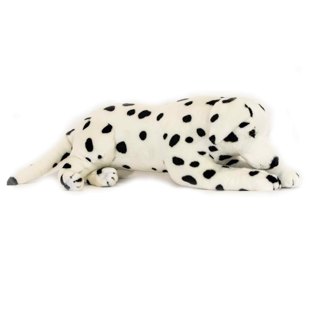 FAIRE: FurTastic Friends by Bocchetta Plush Toys Stuffed Dog Plush Large Dalmatian Lifelike Eco Friendly Dog Size 62cm/24.4"