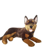 FAIRE: FurTastic Friends by Bocchetta Plush Toys Stuffed Dog Realistic Red and Tan Australian Kelpie Large Size 62cm/24.5"