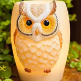 Faire-Ibis and Orchid Design Night Light Owl Hummingbird & Trumpet Flower Night Lamp Or Owl Lamp