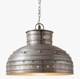 Faire-Irvins Tinware Farmhouse Pendant Light Retro Tin Farmhouse Industrial Metal Pendant Light