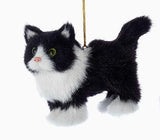 faire-kurt s adler cat ornament Tux Fluffy Cute Cat Ornaments-White, Tuxedo, Orange and Gray Tabby