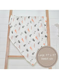 Faire-LollyBanks Swaddle Blanket Kitty Cat Cotton Muslin Swaddle Blanket by Lolly Banks