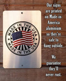 Faire-Lone Star Art camping sign 8 x 12 Rules for Camping Inspirational Metal Sign