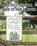 Faire-Lone Star Art Novelty Signs 8 x 12 The Grass Withers Scripture Inspriational Metal Sign