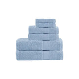 Faire-Olliix Organic Towel Set Blue Luxury Organic Cotton Long-Staple 650GSM Towel Set