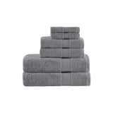 Faire-Olliix Organic Towel Set Dk Gray Luxury Organic Cotton Long-Staple 650GSM Towel Set