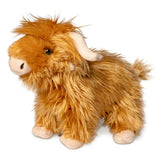 FAIRE Plush Animals Living Nature Standing Highland Cow with Sound