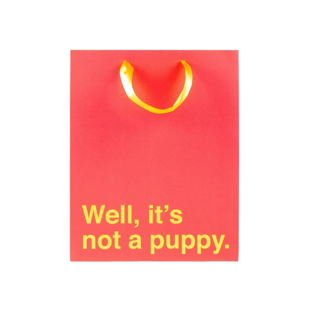 Faire-Pranko Prank Gift Bag-Well Its Not a Puppy-Make your gift unforgettable!
