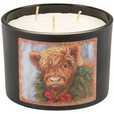 Faire-Primitives by Kathy candle Christmas Highland Cow Cinnamon Candle Primitives by Kathy