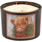 Faire-Primitives by Kathy candle Christmas Highland Cow Cinnamon Candle Primitives by Kathy