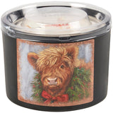 Faire-Primitives by Kathy candle Christmas Highland Cow Cinnamon Candle Primitives by Kathy