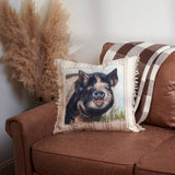 Faire-Primitives by Kathy Throw Pillows Kune Kune Pig Pillow-Primitives by Kathy