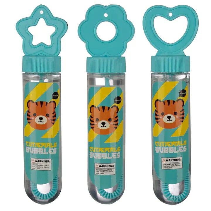FAIRE - Puckator Ltd Activity Toys Tiger - Blue Mini Bubbles for Kids