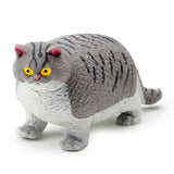 FAIRE - Puckator Ltd fidget toys Gray Stretchy Fat Cat Toys