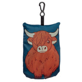 FAIRE - Puckator Ltd Foldable Reusable Shopping Bag - Highland Coo Cow