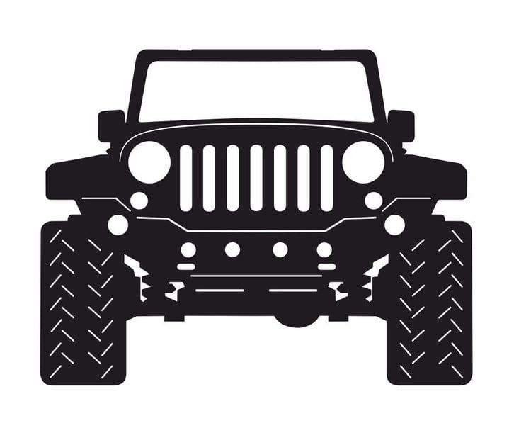 Faire- Sea Biscuit Metal Designs Jeep Front Metal Art Sign