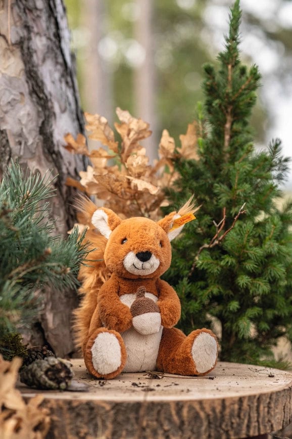 Faire-Steiff Stuffed Animals Steiff Plush Squirrel-Phil with Acorn
