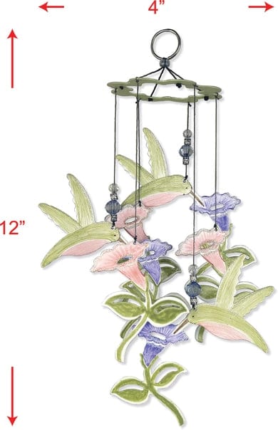 Faire: Sunset Vista Designs Wind Chimes Painted Gardends Chime - Hummingbird