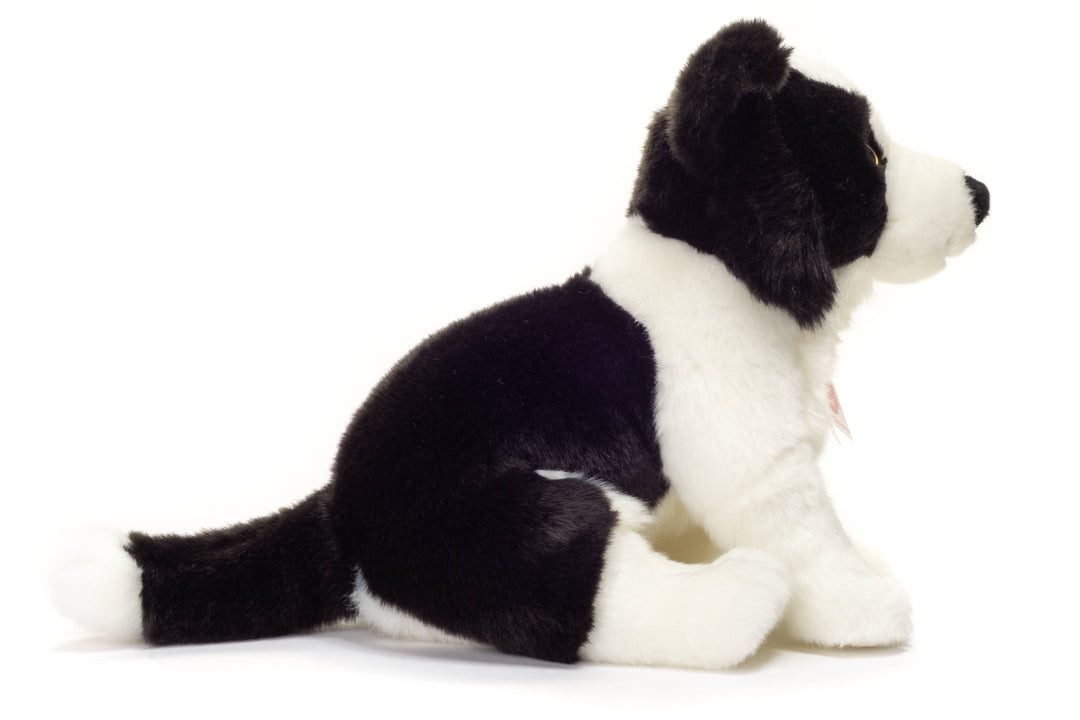 Faire-Teddy Hermann Plush Border Collie Border Collie Puppy Sitting 25 cm - Plush toy - Stuffed Animal