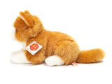 Faire-Teddy Hermann plush cat Gold and White Kitty Cat Lying 20 cm - plush soft toy by Teddy Hermann