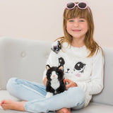 Faire-Teddy Hermann plush cat Plush Black and White Tuxedo Cat Standing 20 cm - plush soft toy by Teddy Hermann