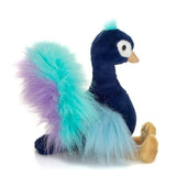 Faire-Teddy Hermann Plush Colorful Peacock by Teddy Hermann Eco-friendly!