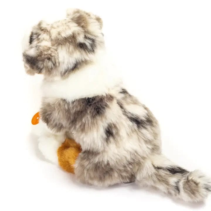 faire - teddy hermann Plush Dog Blue Merle Australian Shepherd Plush Sitting by Teddy Hermann