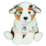 faire - teddy hermann Plush Dog Blue Merle Australian Shepherd Plush Sitting by Teddy Hermann