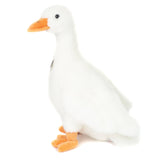 Faire-Teddy Hermann Plush Duck or Goose Plush White Goose standing 31 cm Realistic Eco Friendly Adorable