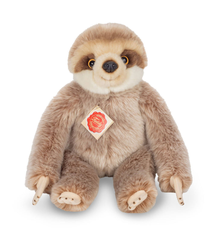 Faire-Teddy Hermann stuffed animal Plush Sloth 22 cm - Floppy, plush soft toy by Teddy Hermann -