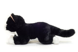 Faire-Teddy Hermann Stuffed Animals Floppy Eco-Friendly Tuxedo Black and White Kitty Cat 30 cm - plush toy - stuffed toy