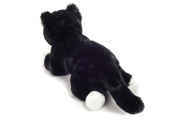 Faire-Teddy Hermann Stuffed Animals Floppy Eco-Friendly Tuxedo Black and White Kitty Cat 30 cm - plush toy - stuffed toy