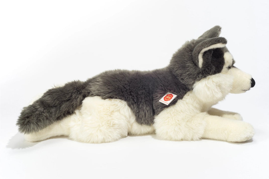 Faire-Teddy Hermann Stuffed Animals Husky Large Size Lying Down by Teddy Hermann
