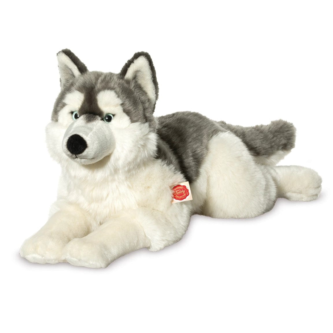 Faire-Teddy Hermann Stuffed Animals Husky Large Size Lying Down by Teddy Hermann