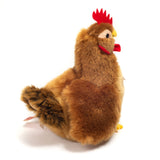 Faire-Teddy Hermann Stuffed Animals Plush Chickens Hen and Rooster Eco Friendly by Teddy Hermann Cute!  brown 16 cm